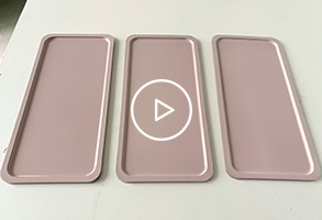Ceramic mobile phone backplane forming video